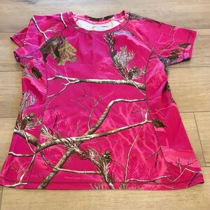 Realtree Vibrant Pink Camo Kids Tee